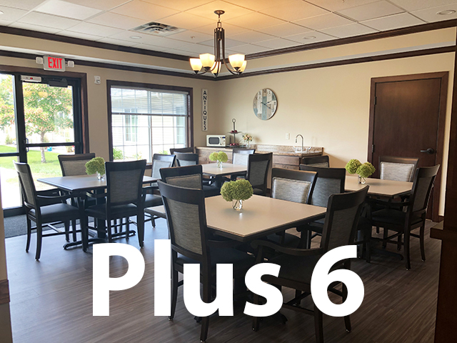 Memory care dining area